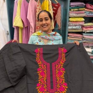 Cotton Work Suit Black Colour