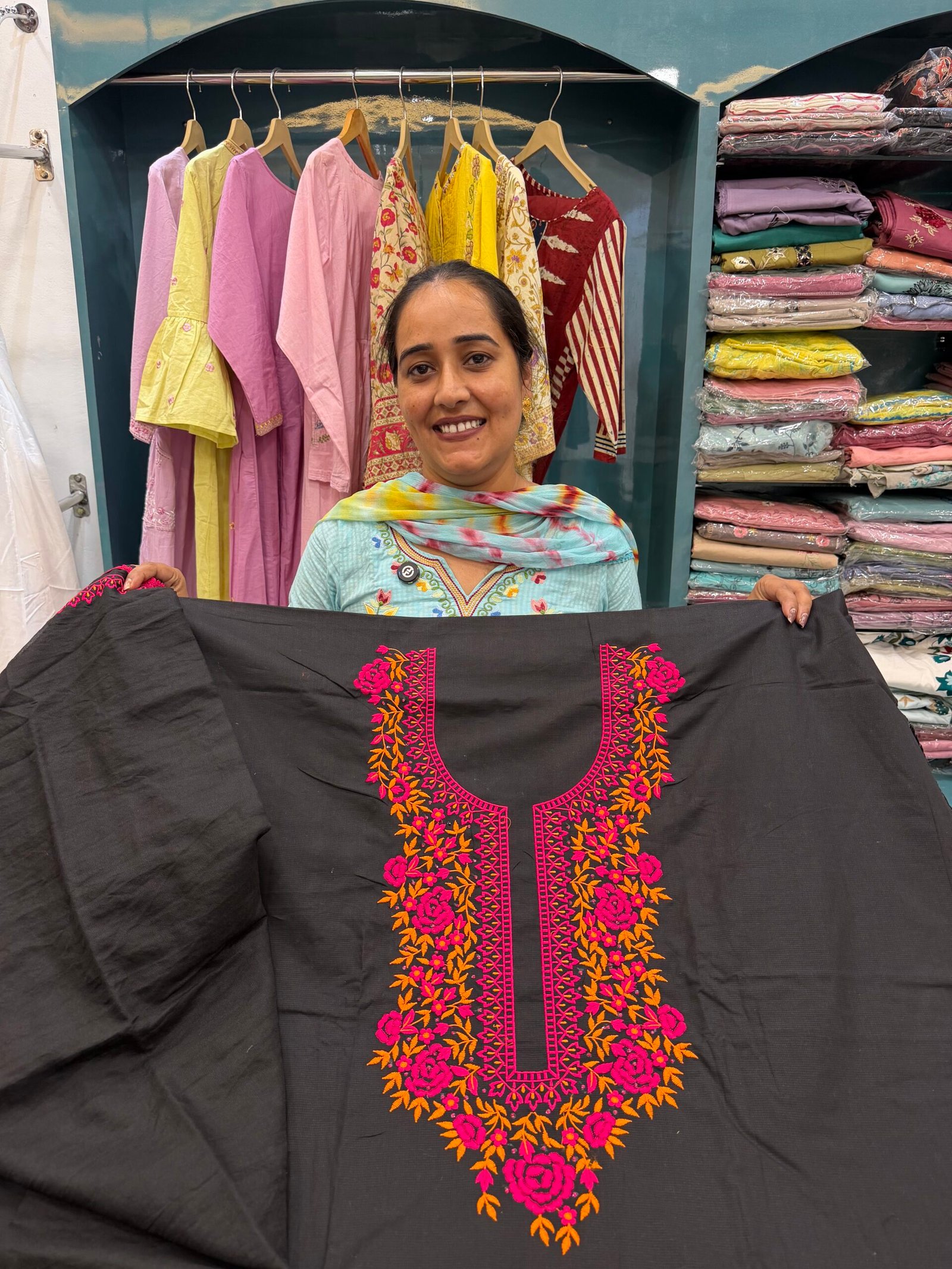 Cotton Work Suit Black Colour
